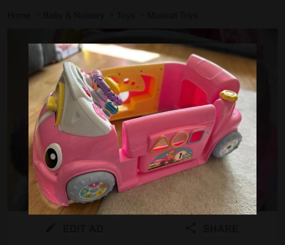 Fisher Price Laugh & Learn Crawl Around Car - Image 3
