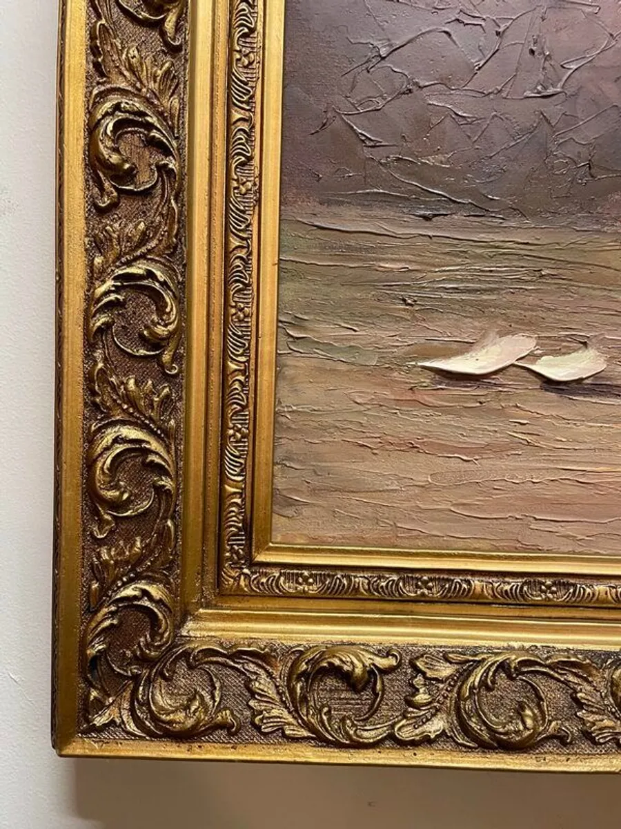 Beautiful Large 20th Century Still Life Oil Painting on Canvas. - Image 2