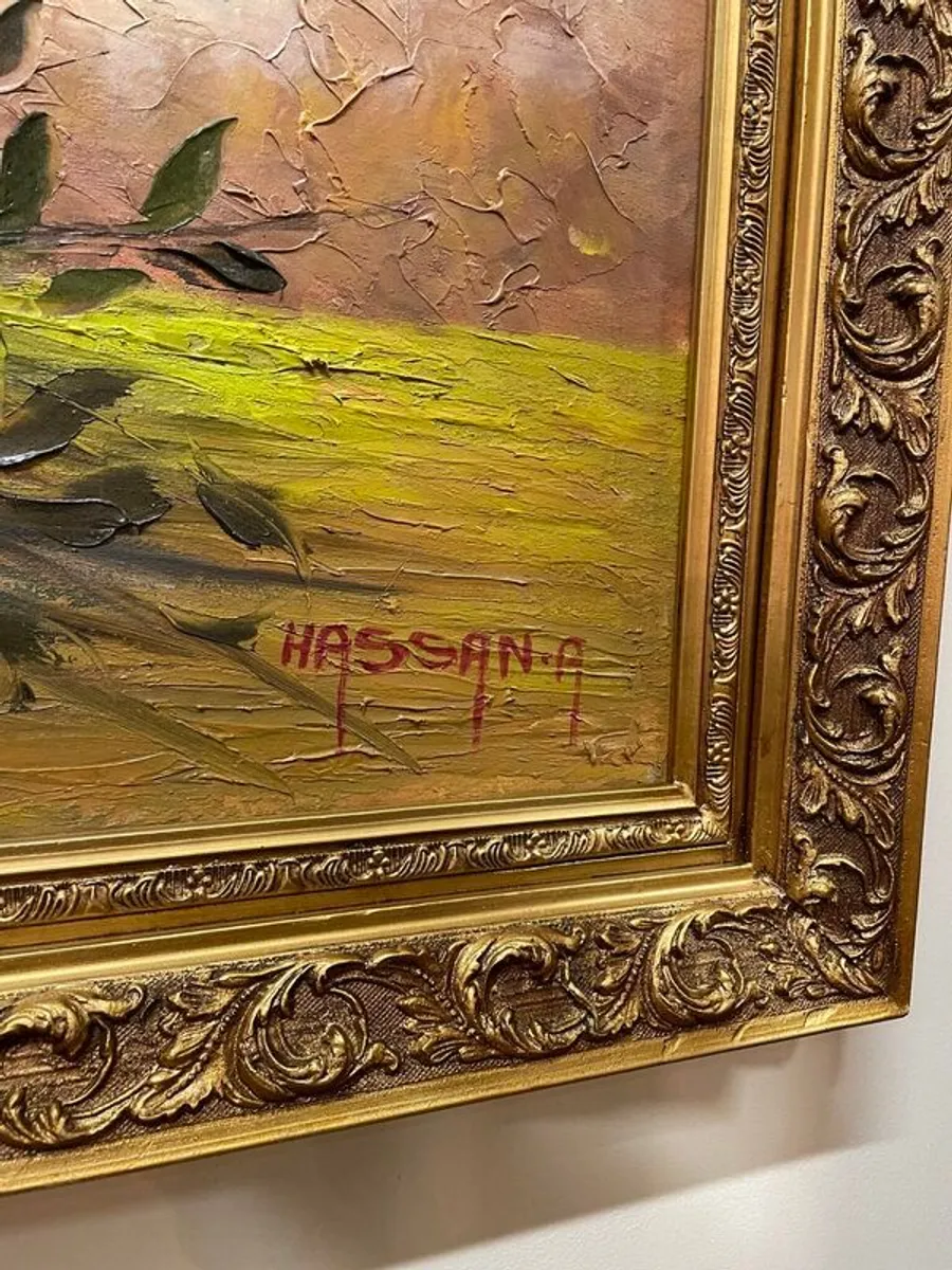 Beautiful Large 20th Century Still Life Oil Painting on Canvas. - Image 4