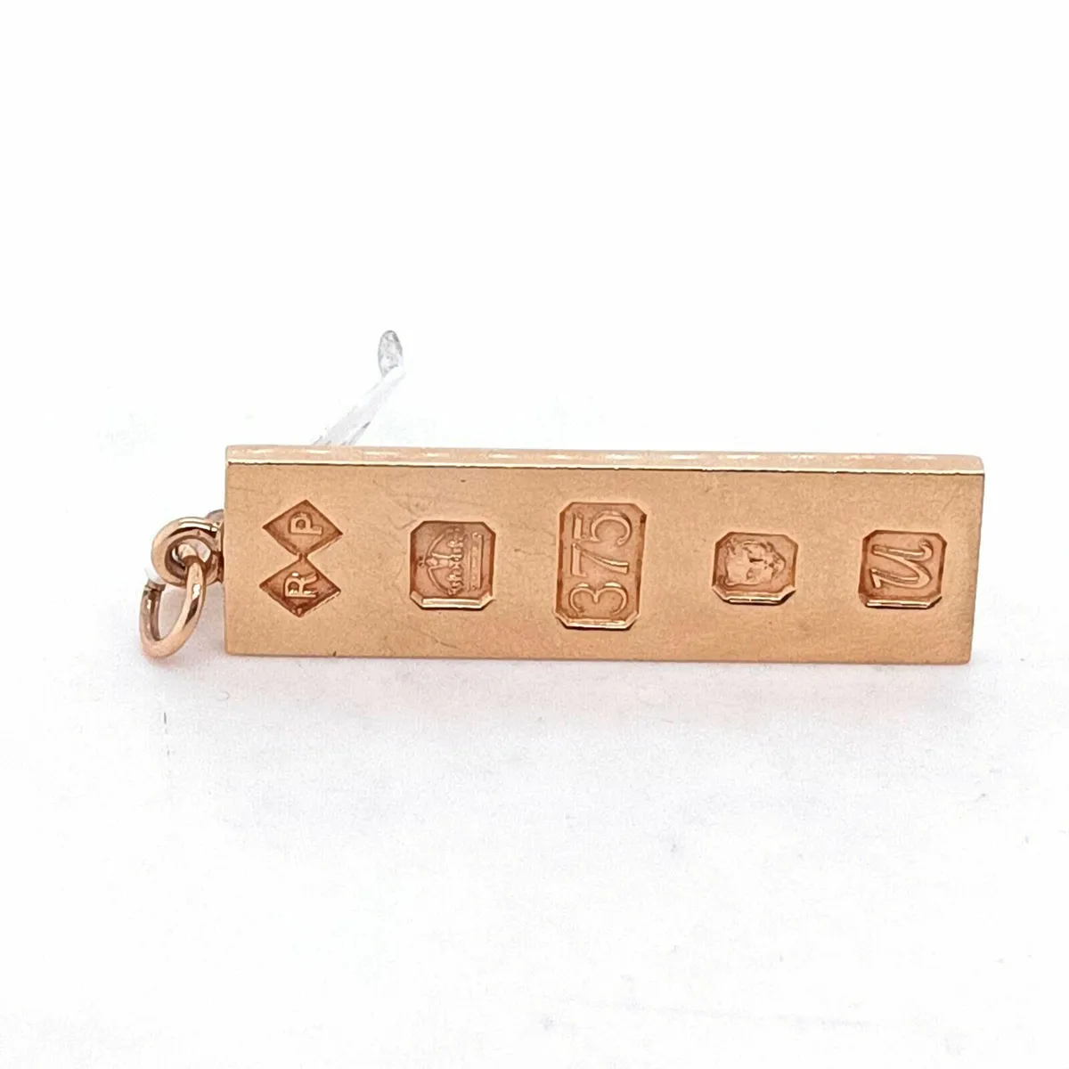 9k Gold Ingot Bar Pendant,  14.7 g - Image 3