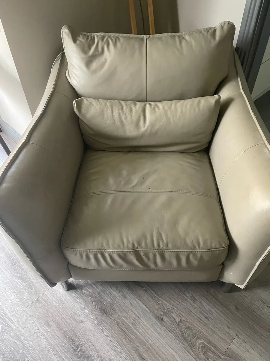 Faux Leather Armchair - Image 2