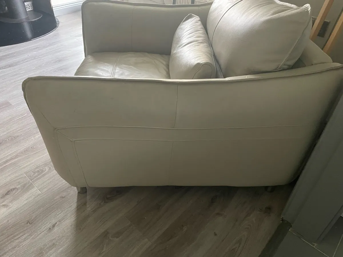 Faux Leather Armchair - Image 3