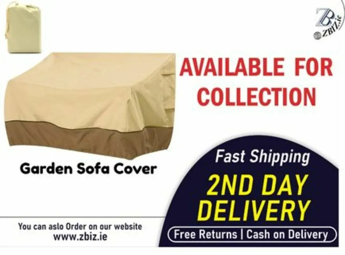 Garden Sofa Cover, Waterproof and UV-Resistant - Image 1