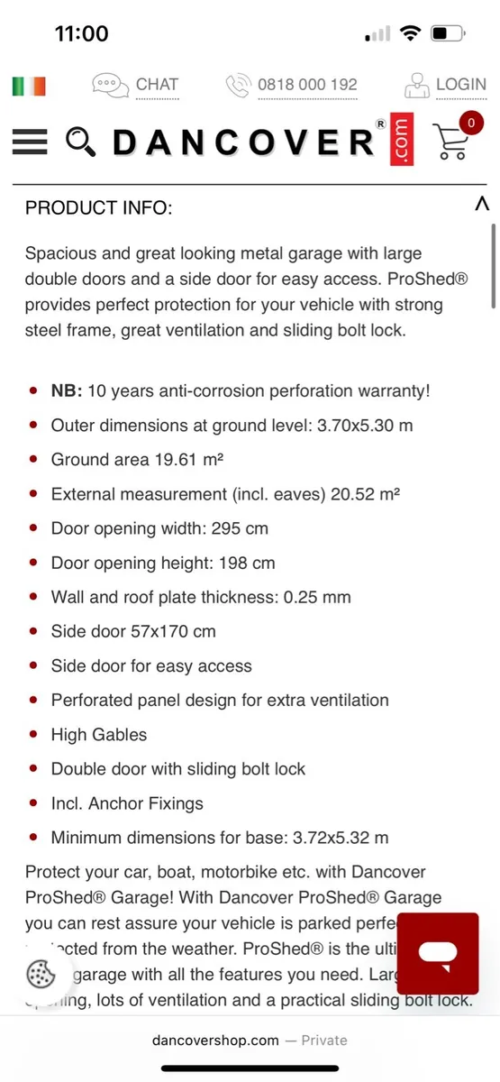 Dancover Pro Shed Metal Garage 20.5m2 - Image 4