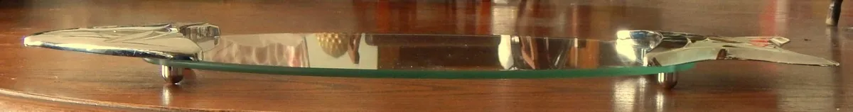 Chrome and Glass Serving Platter - Image 4