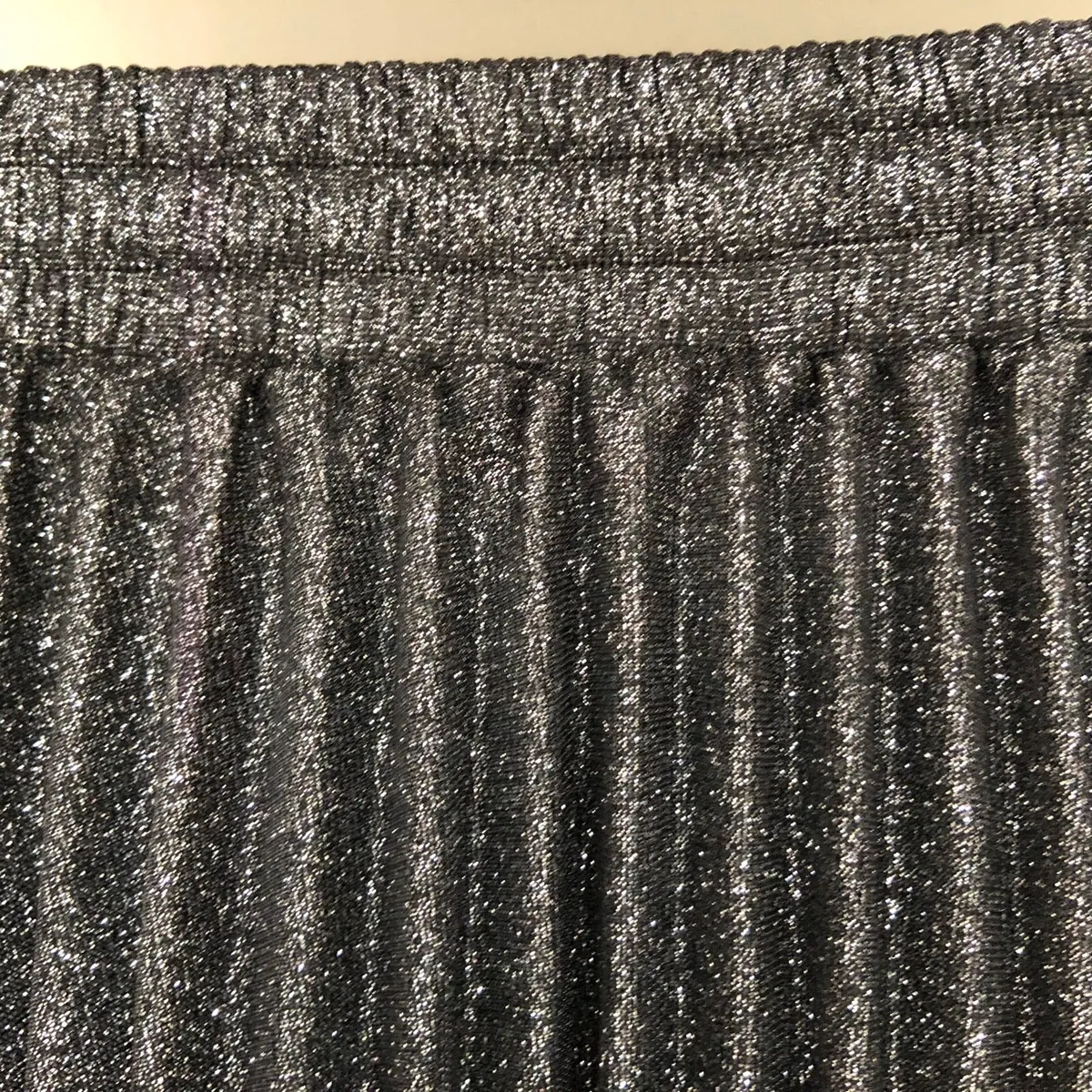 Silver / Black Sparkly Skirt - Image 2
