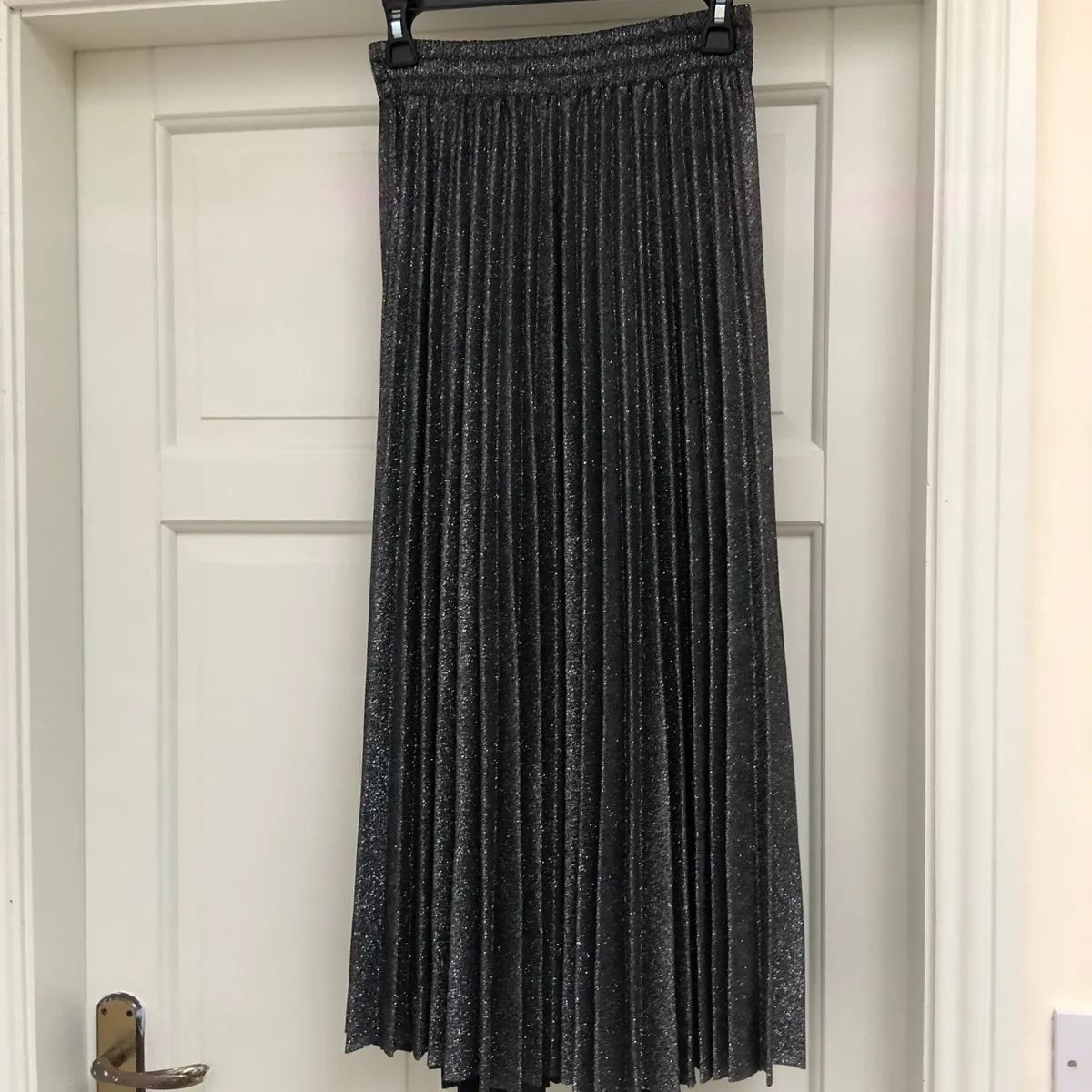 Silver / Black Sparkly Skirt - Image 1