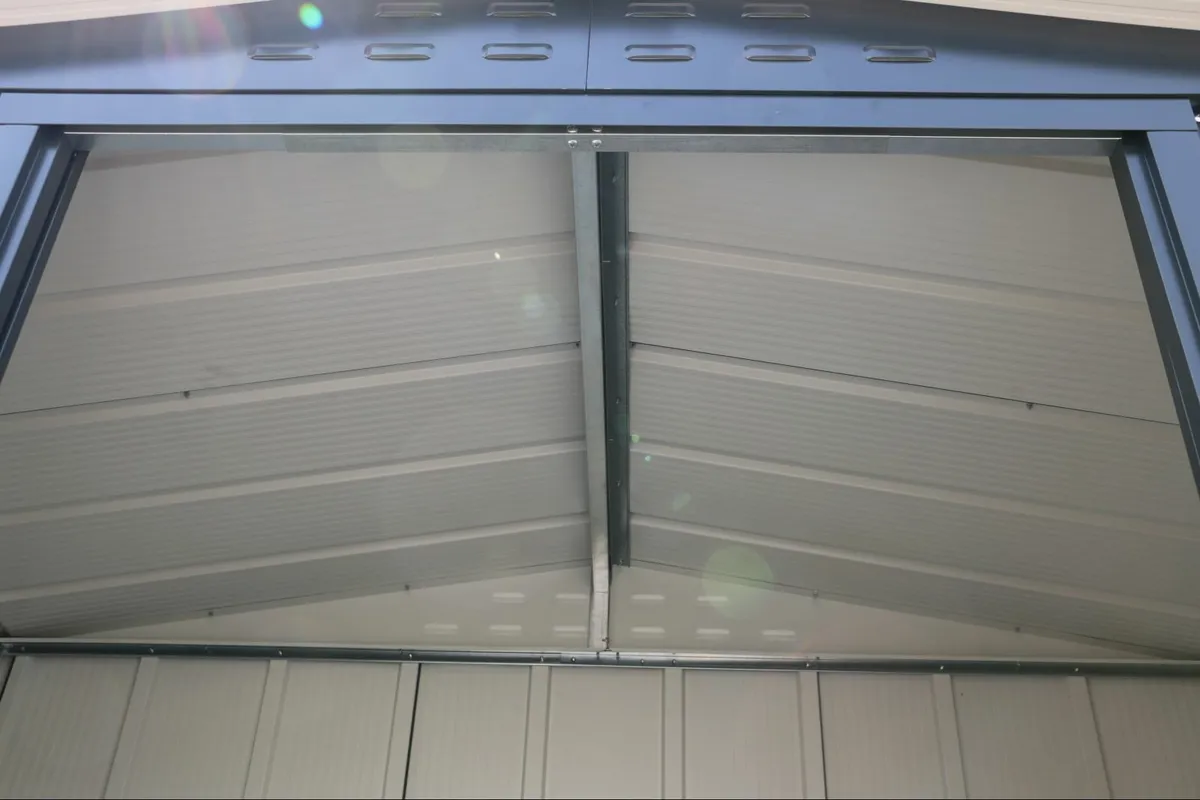 6x4 TOP Steel Sheds in  Grey. Free Steel Floor Kit - Image 4