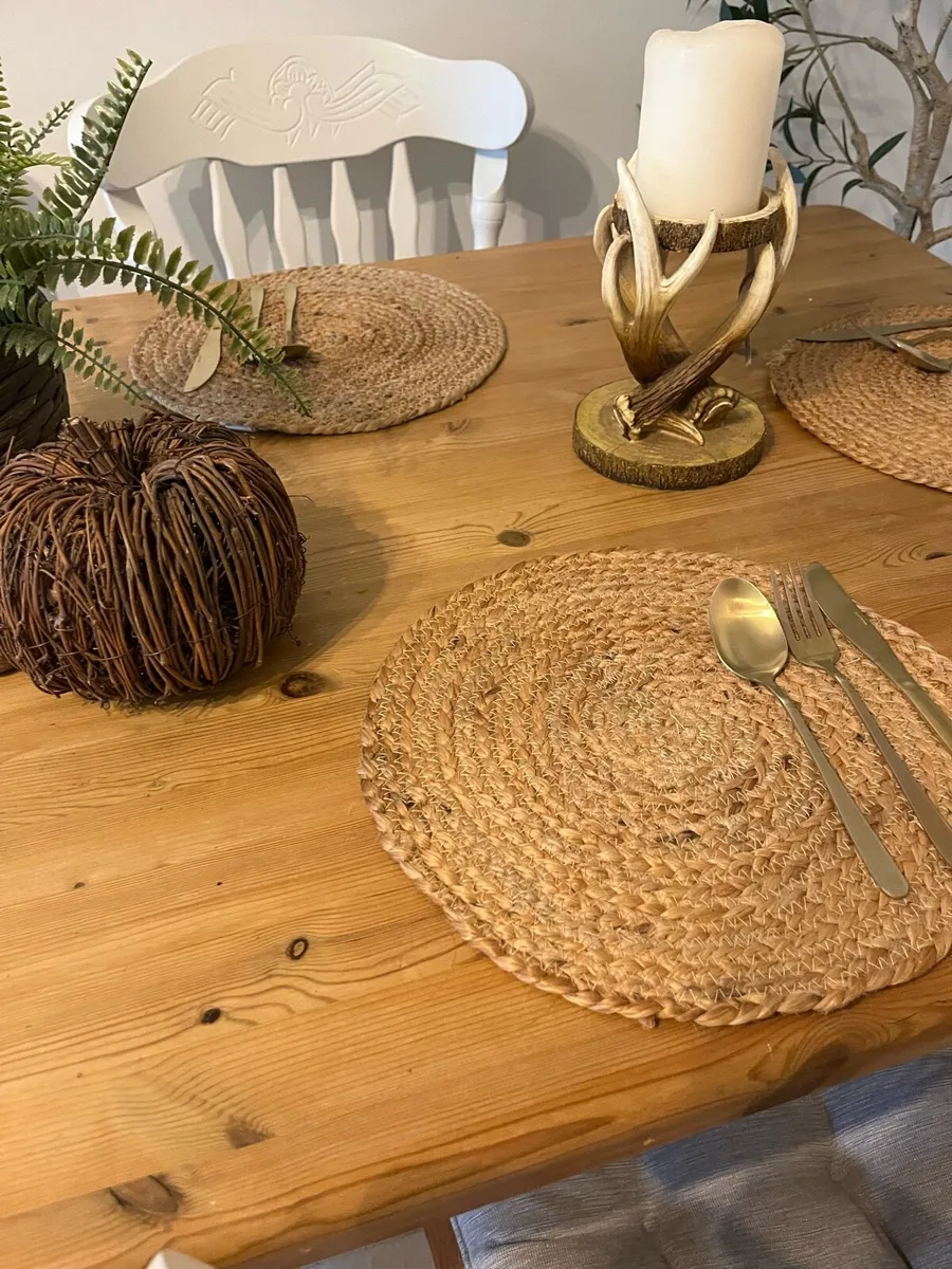 Farmhouse table and chairs - Image 3