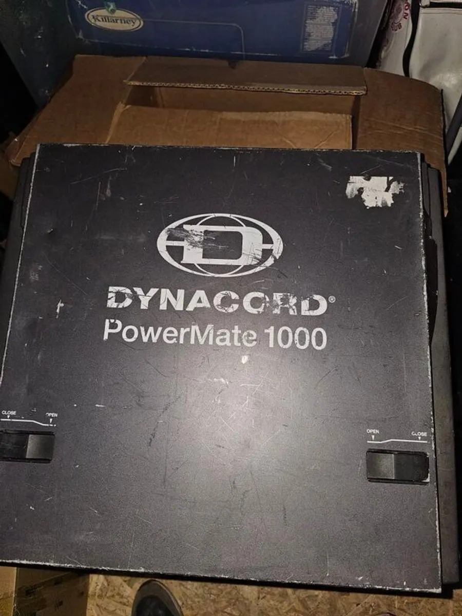 PA System - Dynacord Powermate 1000 Mk2 + 2x Martin Audio Blackline F12+ Speakers (with Poles) - Image 1