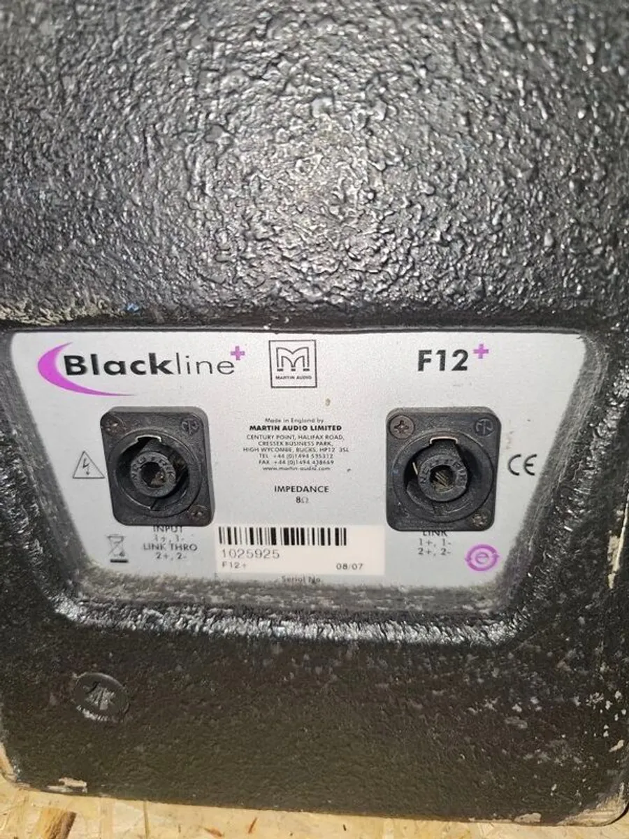 PA System - Dynacord Powermate 1000 Mk2 + 2x Martin Audio Blackline F12+ Speakers (with Poles) - Image 3