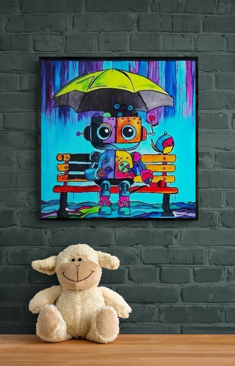 Original hand paint picture, painting by Strzala