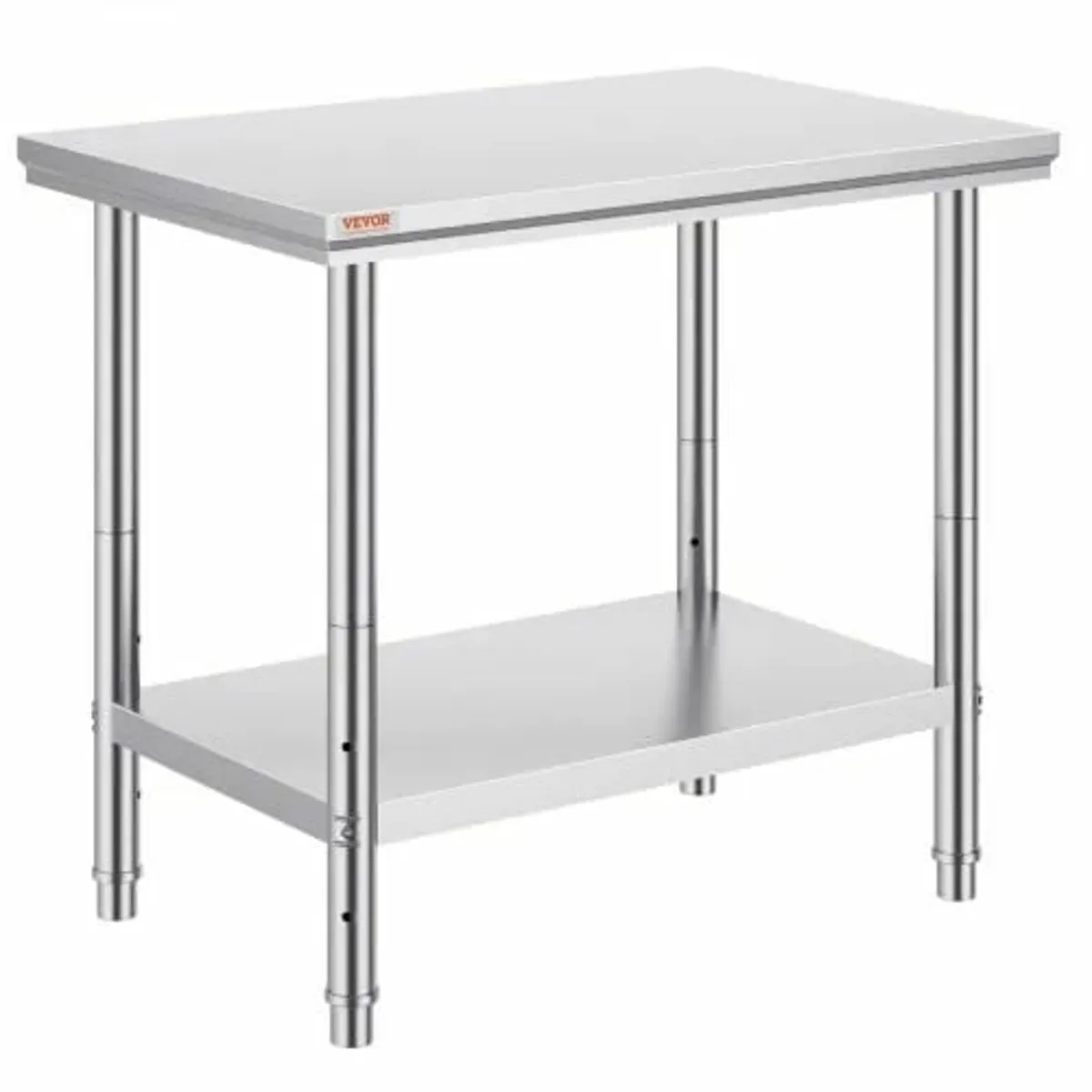Stainless Steel Prep Table, 900x600x800 mm, 700 lb - Image 1