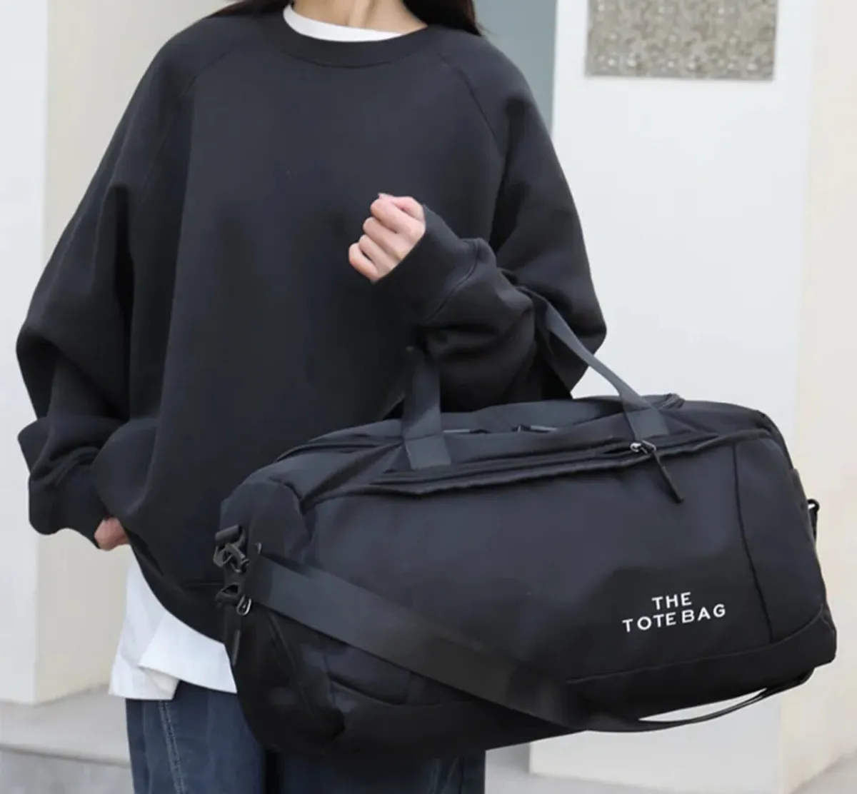 NEW Black Tote Bag for Travel, Gym etc - Image 4