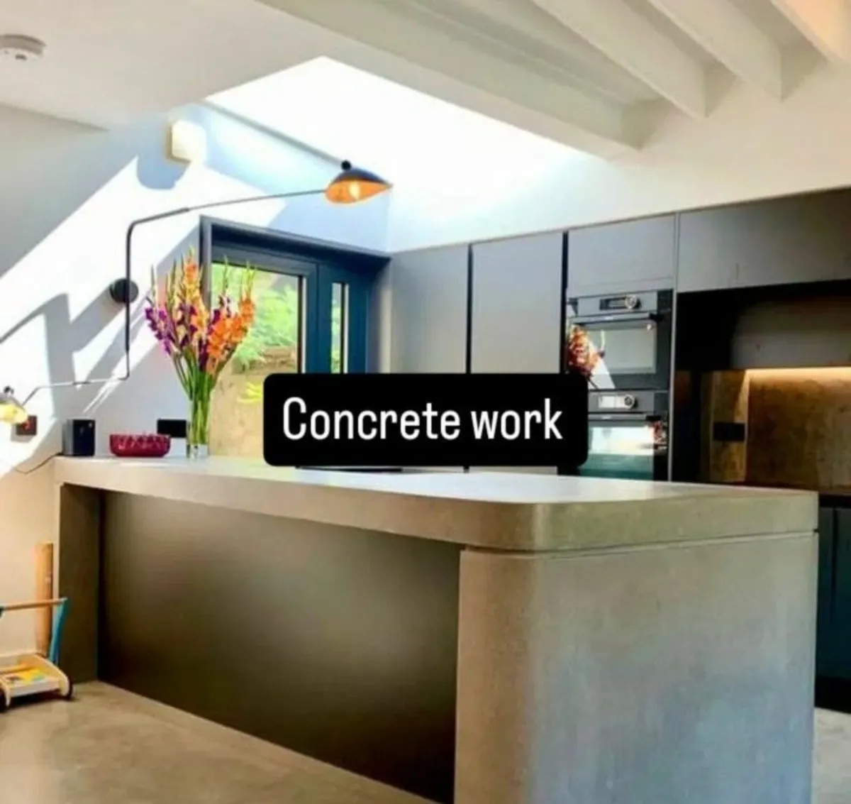 Concrete  finish work