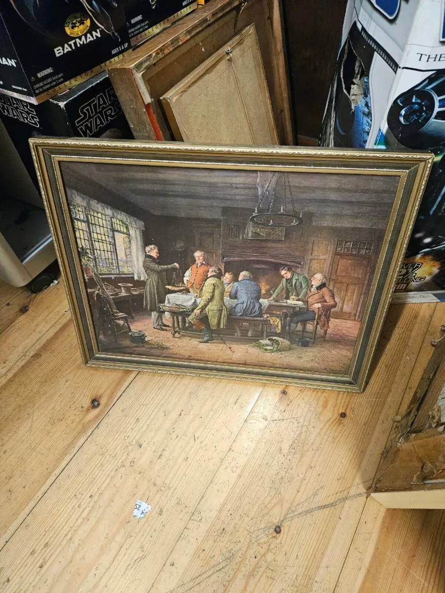 Vintage Picture Print The Discussion - Image 1