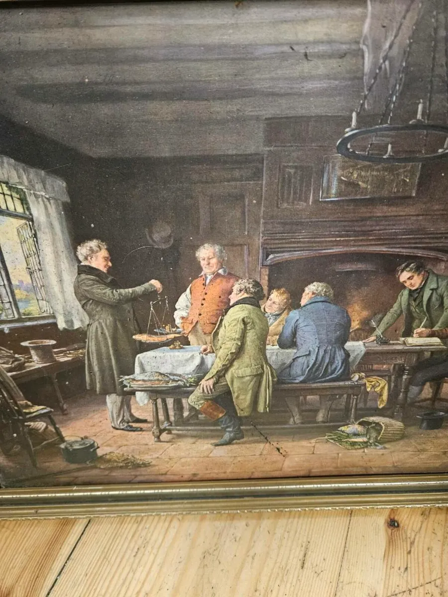 Vintage Picture Print The Discussion - Image 3