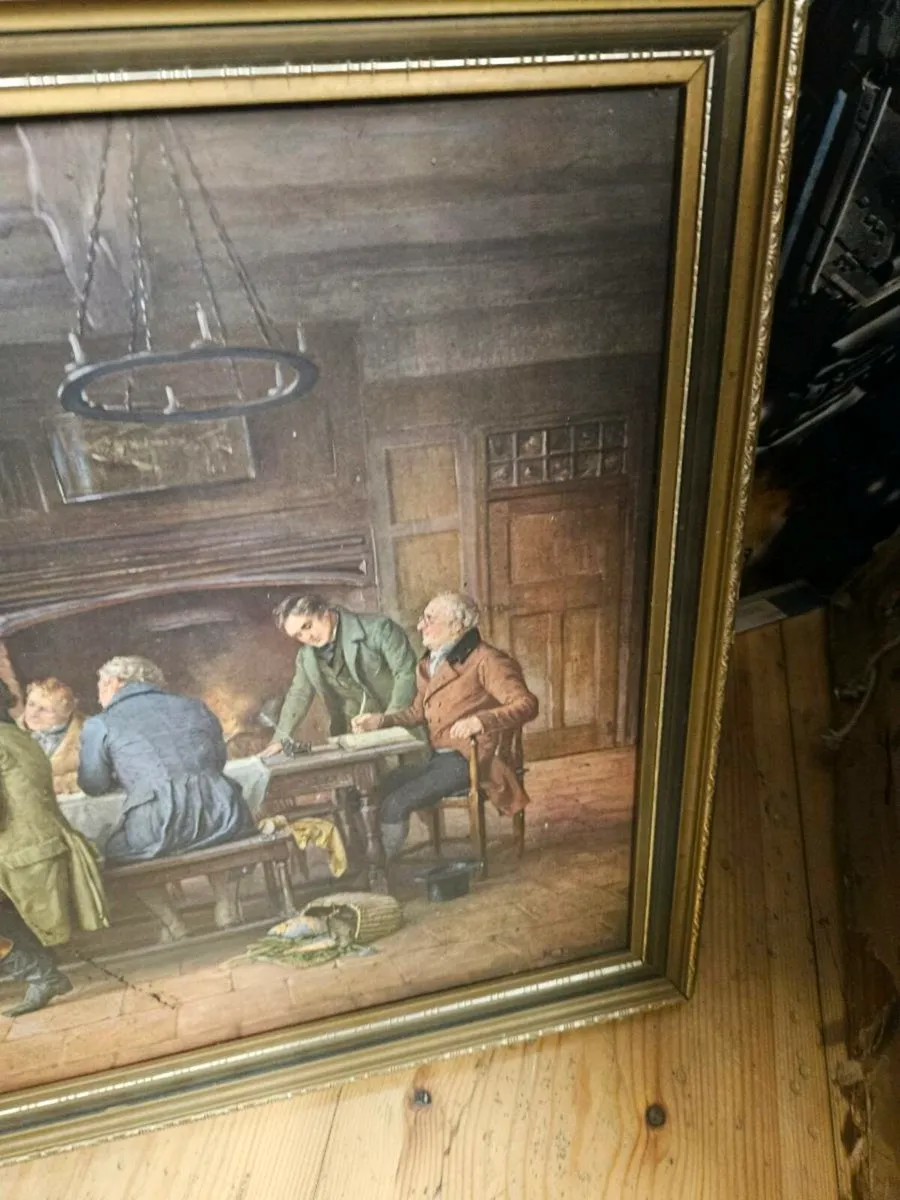 Vintage Picture Print The Discussion - Image 4