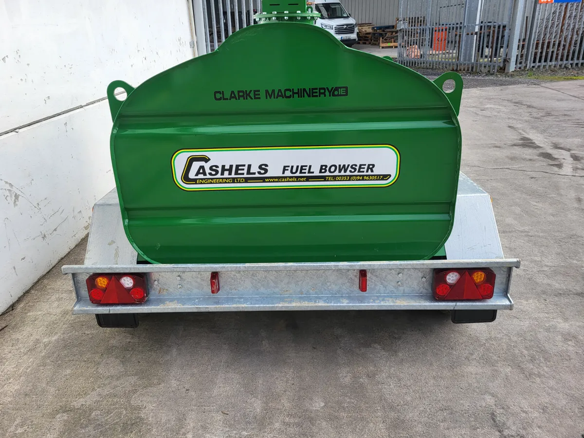 New Cashels 1000L Twin Axle Fuel Bowser - Image 2