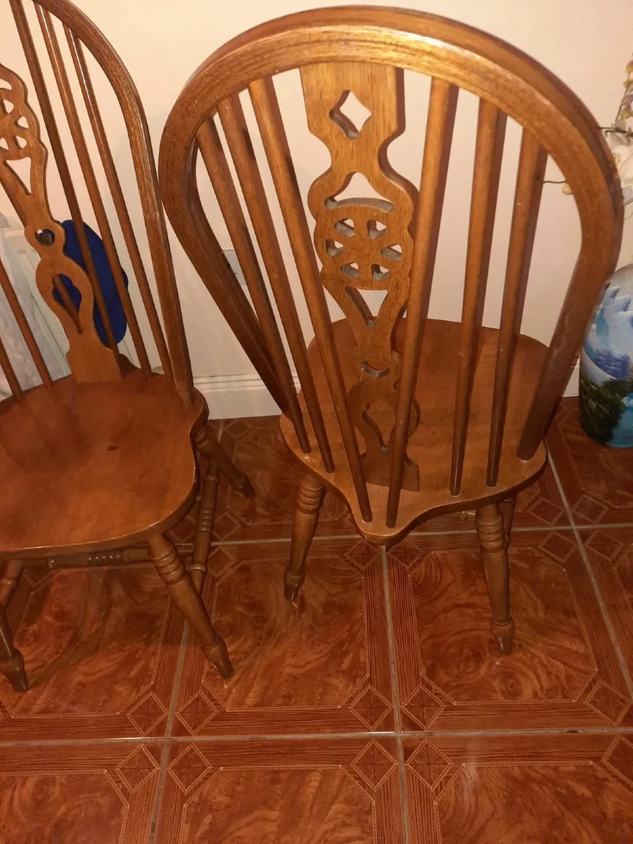 Pair of vintage carver chairs - Image 3