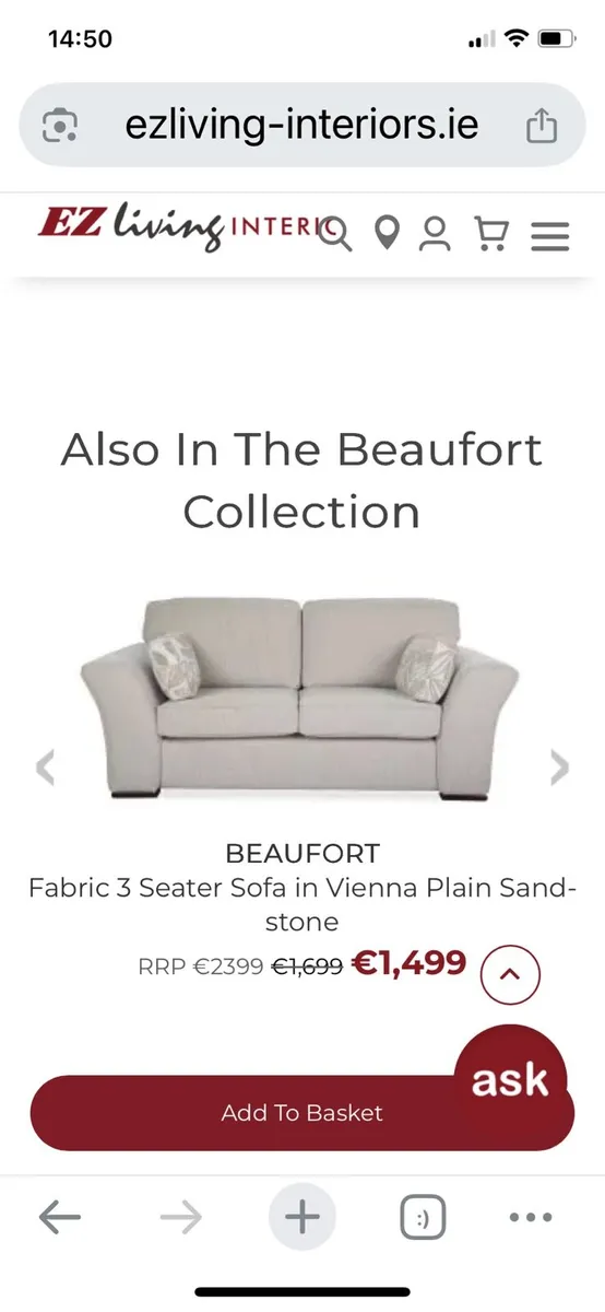 3 and 4 seater fabric sofas - Image 4