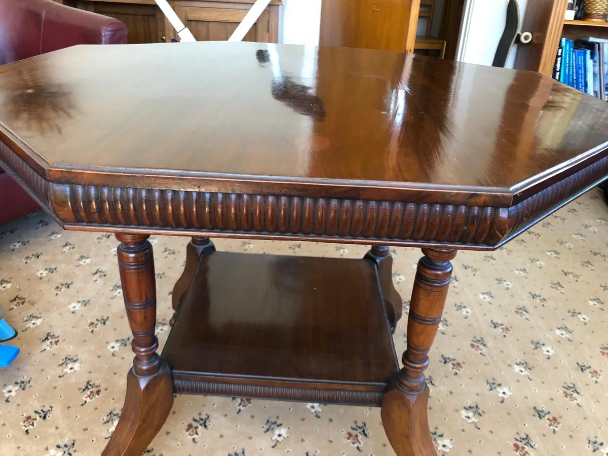 Antique Hexagonal Table - Image 2
