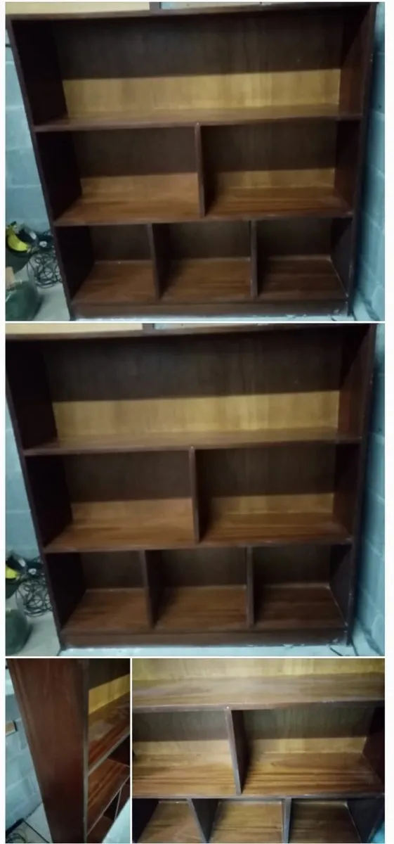 Solid Mahogany Display/Bookshelf Unit -