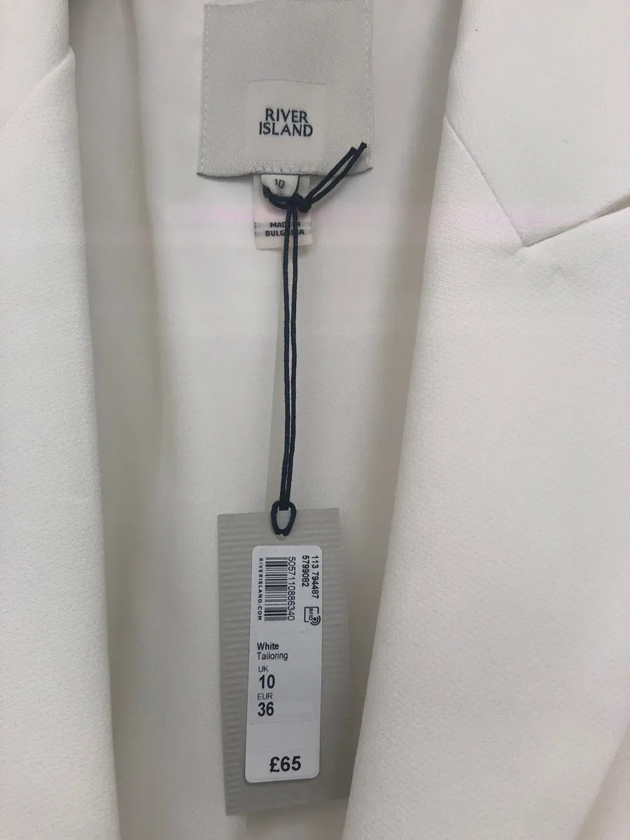 Monochrome Blazer - River Island (Size10) - Image 2