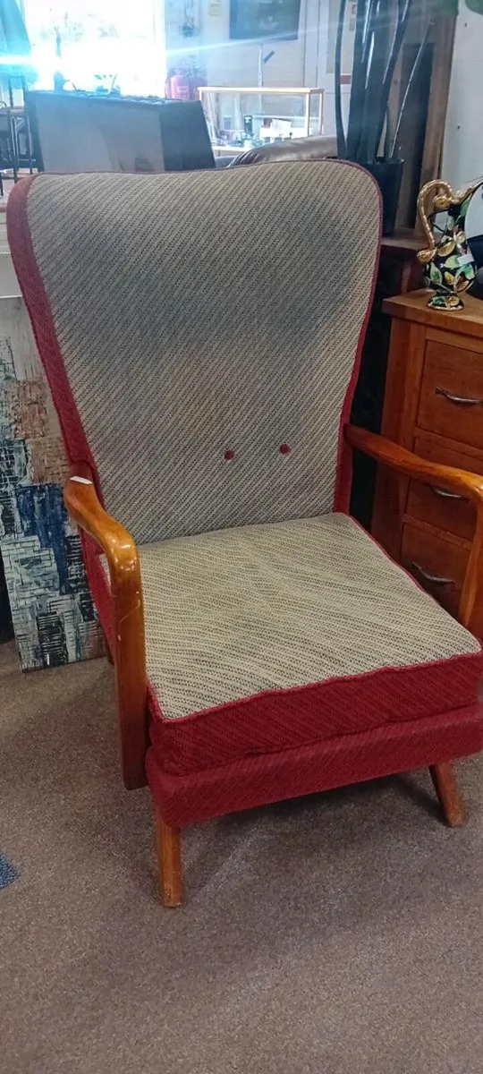 Low Seat Parker Knoll Armchair - Image 1