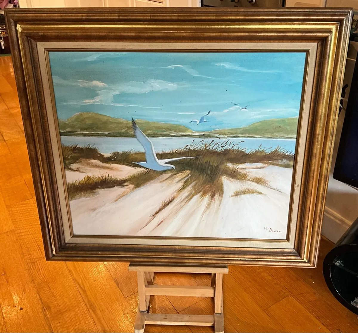 Large Wildlife Painting - Signed Jansen - Image 1