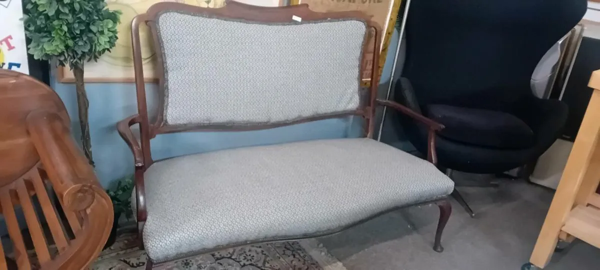 Edwardian Mahogany Framed Sofa Seat