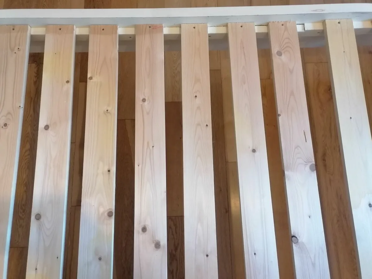 Single Bed x 2 Wood Cream 130 each - Image 3