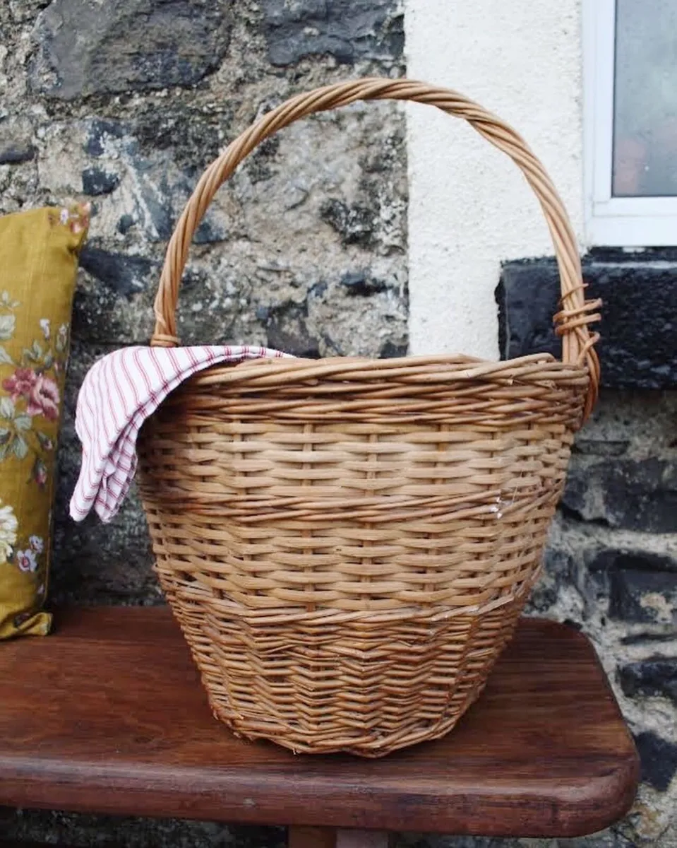Antique Shopping Basket - Image 1