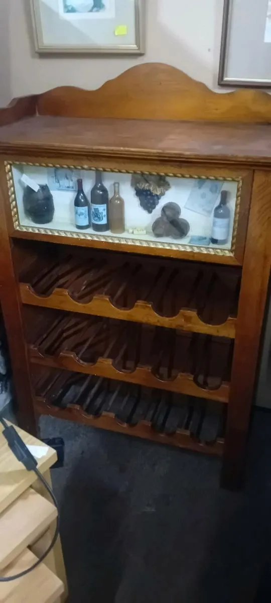 Modern Decorative Oak Wine Rack