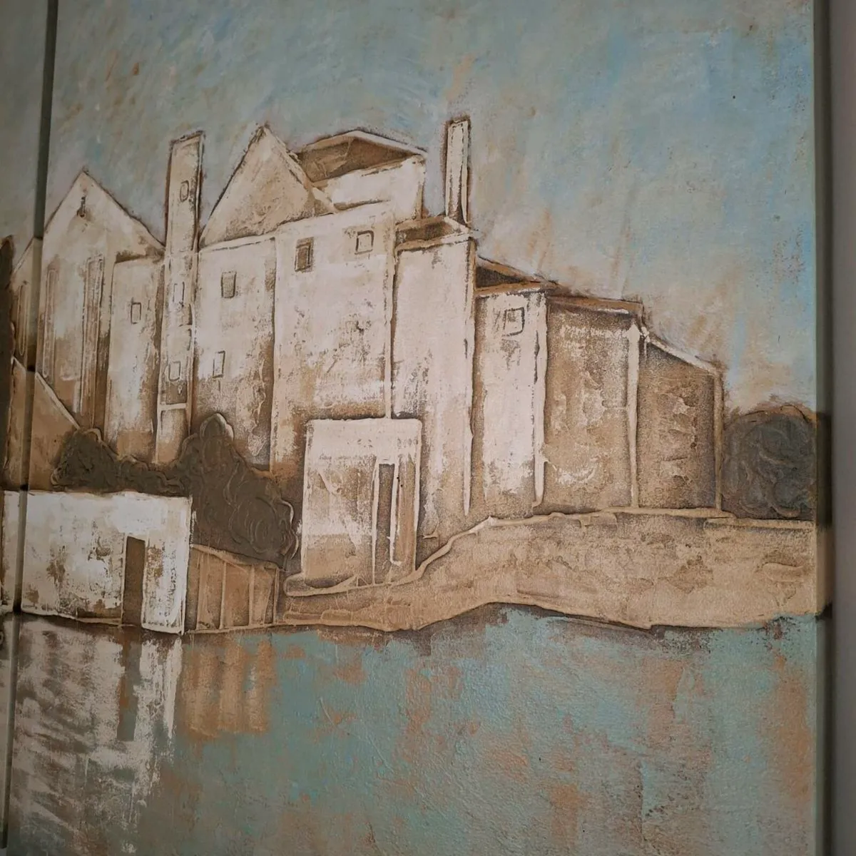 Large Triptych Oil on Canvas - Image 2