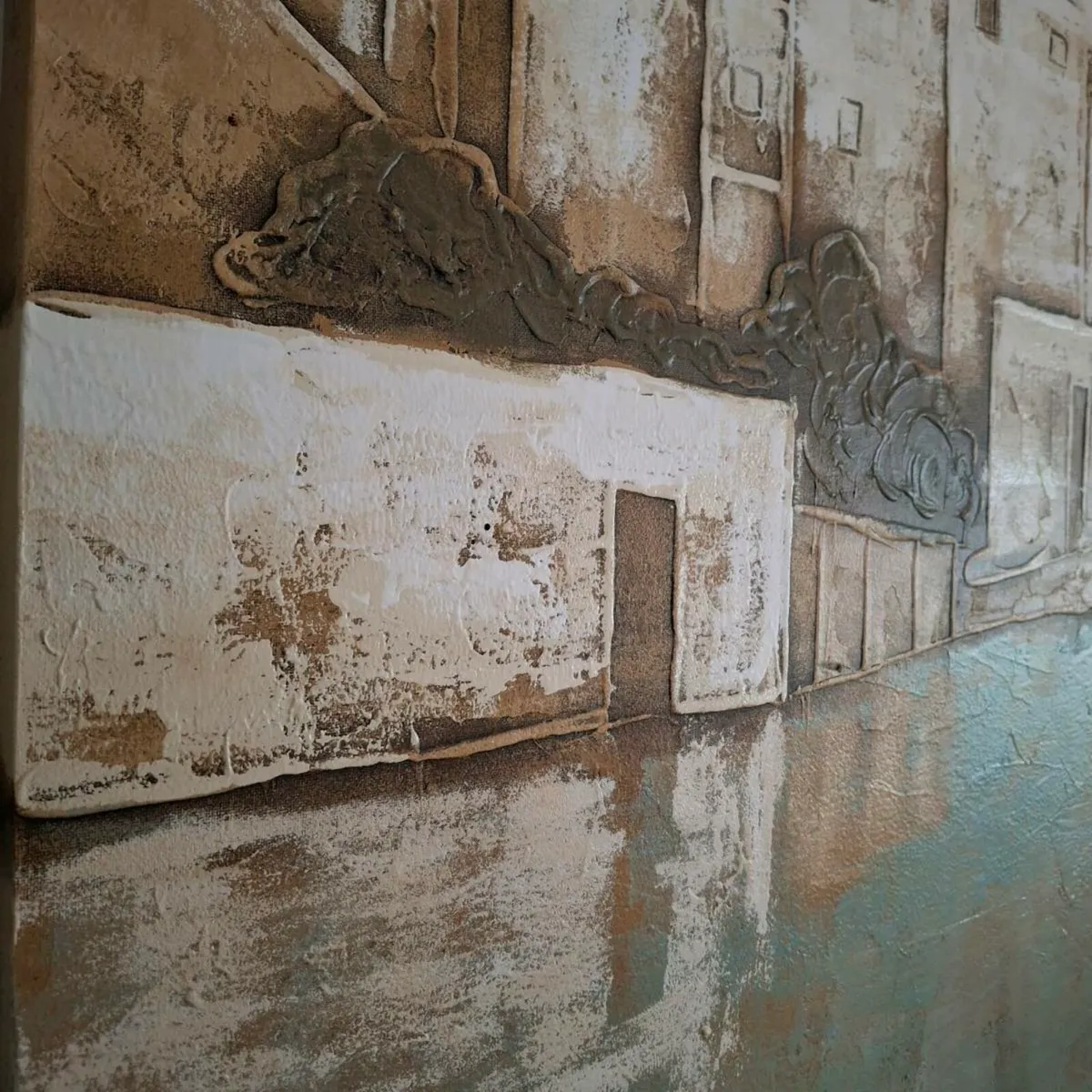 Large Triptych Oil on Canvas - Image 3