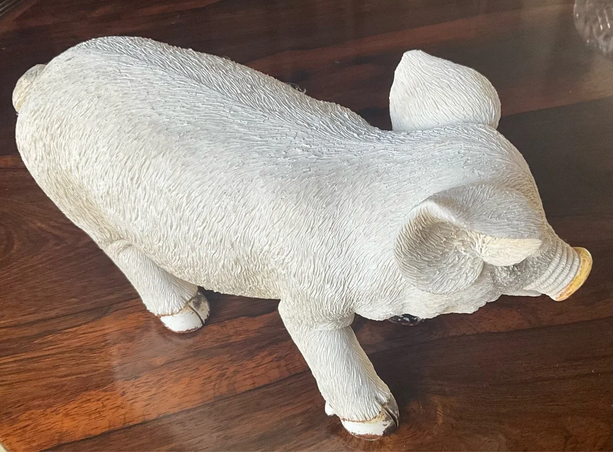 Vintage Large Ceramic Pig - Image 2
