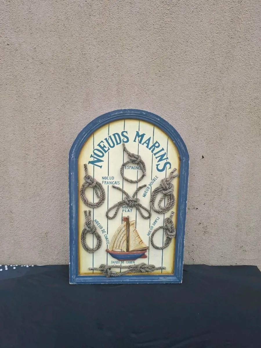 Wood maritime knots sign postage possible
