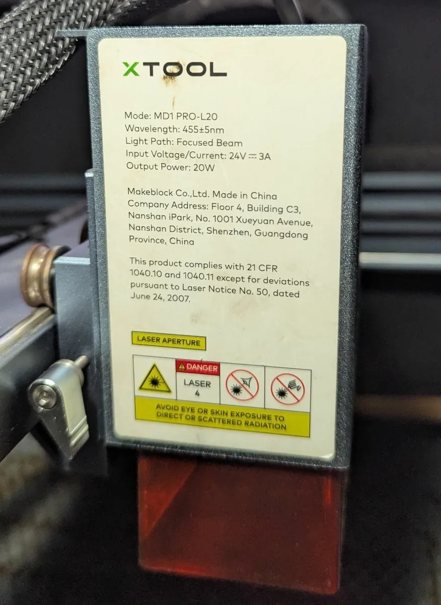 xTool D1 Pro, 20W, extension laser engraver/cutter - Image 2