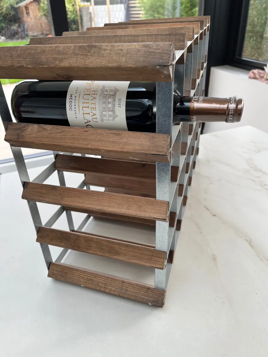 Wooden Wine Rack - 24 Bottle - Image 2
