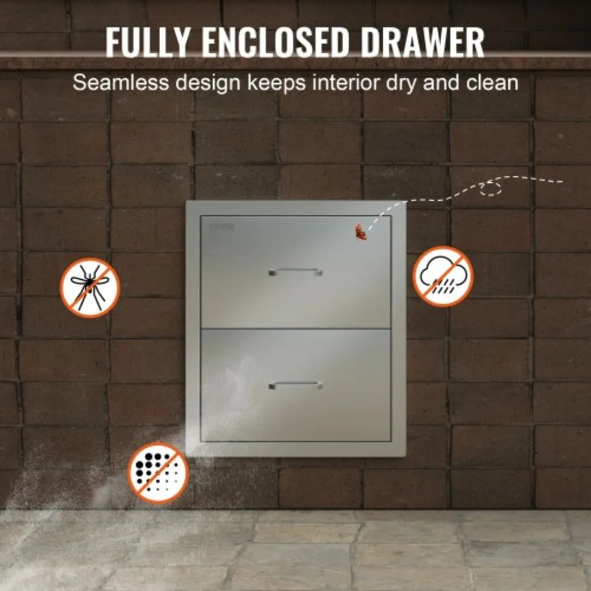 Outdoor Kitchen Drawers 18W x 20.6H x 12.7D Inch, - Image 4