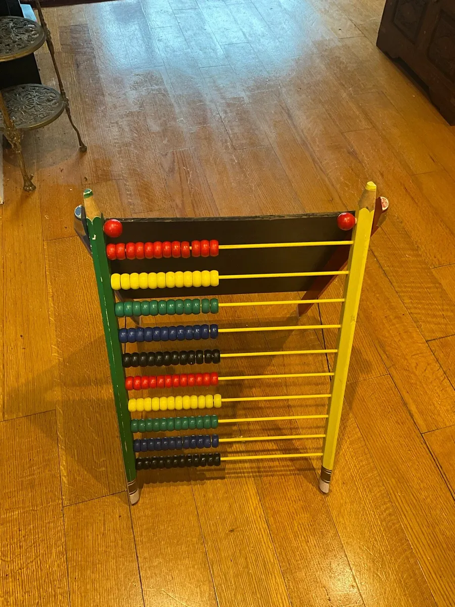 Large Free Standing Childs Abacus with Blackboard - Image 2