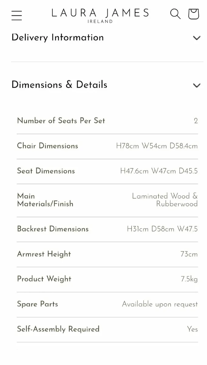 Dining Chairs x 2 - Image 2