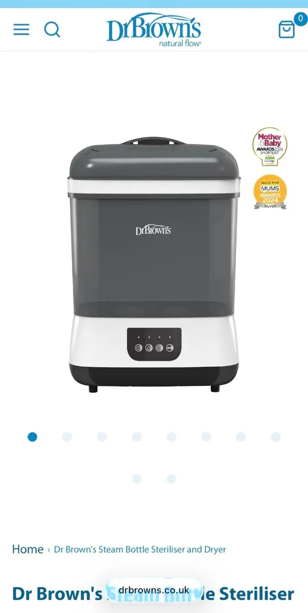 Dr Brown's Steam Bottle Steriliser and Dryer - Image 1
