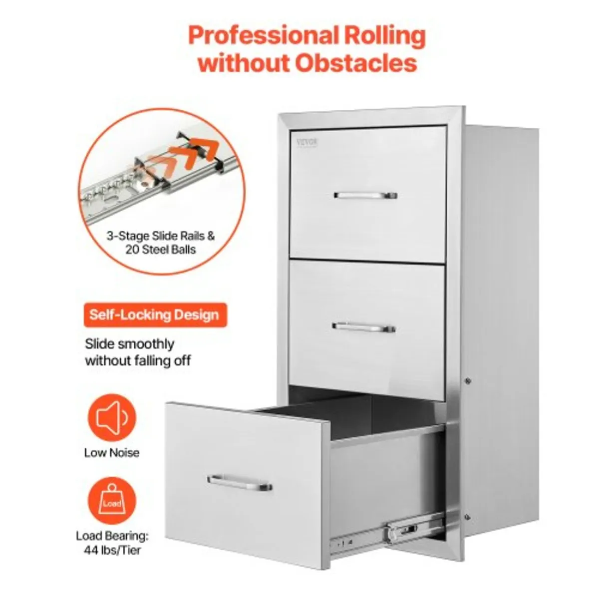 Outdoor Kitchen Drawers, 18.5"W x 22.5"H x 22.5"D - Image 2