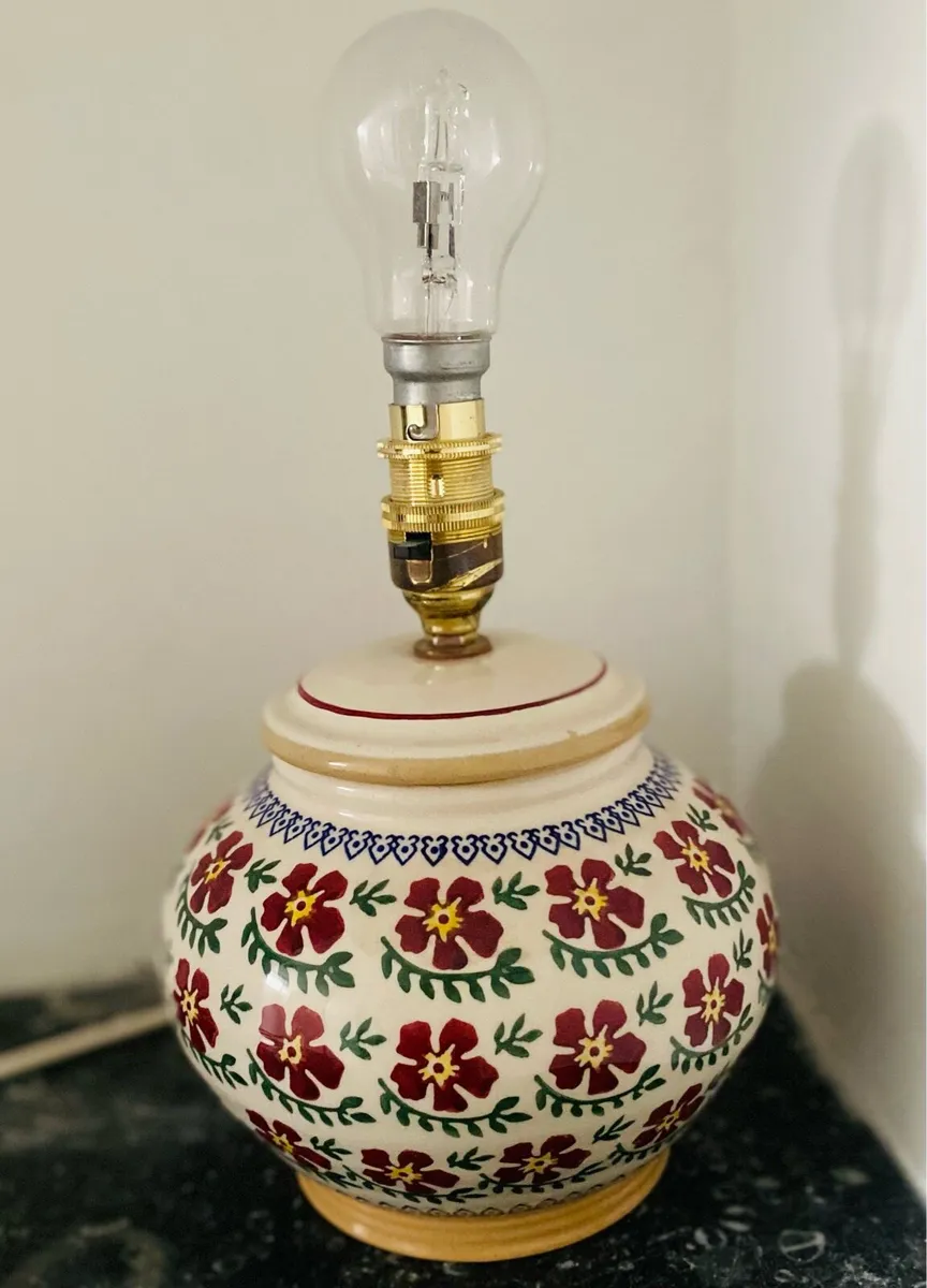 NICHOLAS MOSSE POTTERY Old Rose 5" Lamp Base Only - Image 2