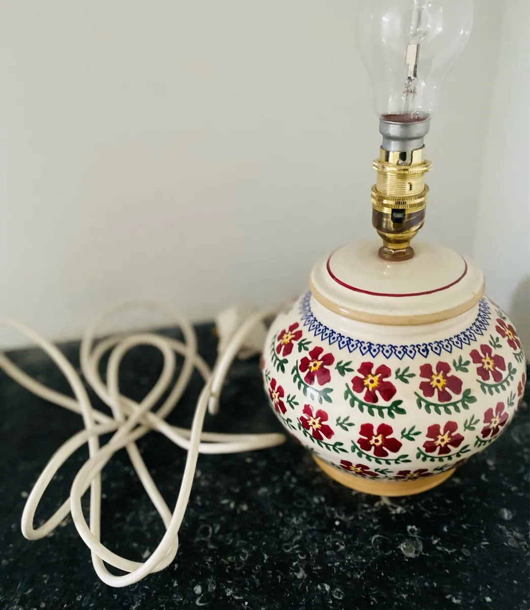 NICHOLAS MOSSE POTTERY Old Rose 5" Lamp Base Only - Image 3