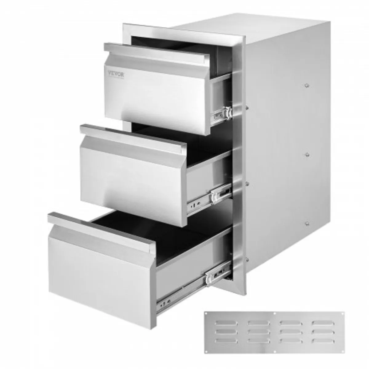 201 Stainless Steel Triple Access Drawer Outdoor K - Image 1