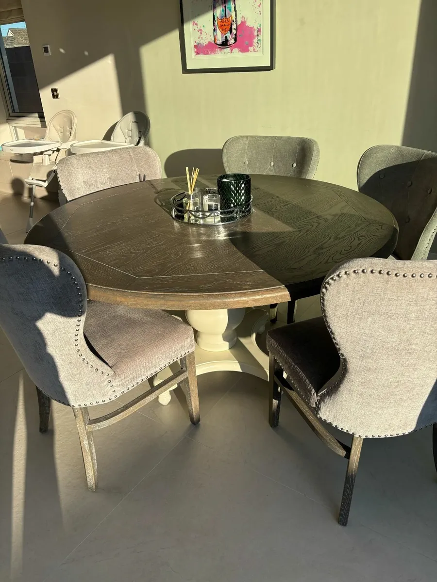 Diamond Furniture Round Dining Table 150cm - Image 2