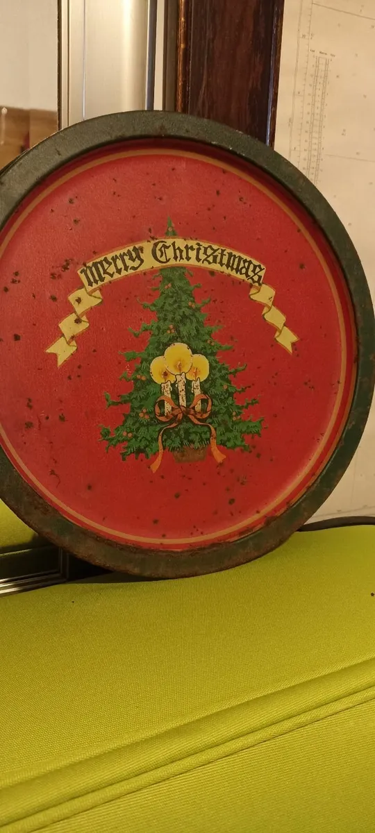 Old Christmas Tray. - Image 3